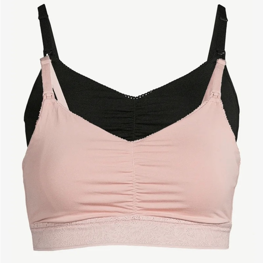 NWT Joyspun 2 PACK Nursing Maternity Bralettes (Size Small)